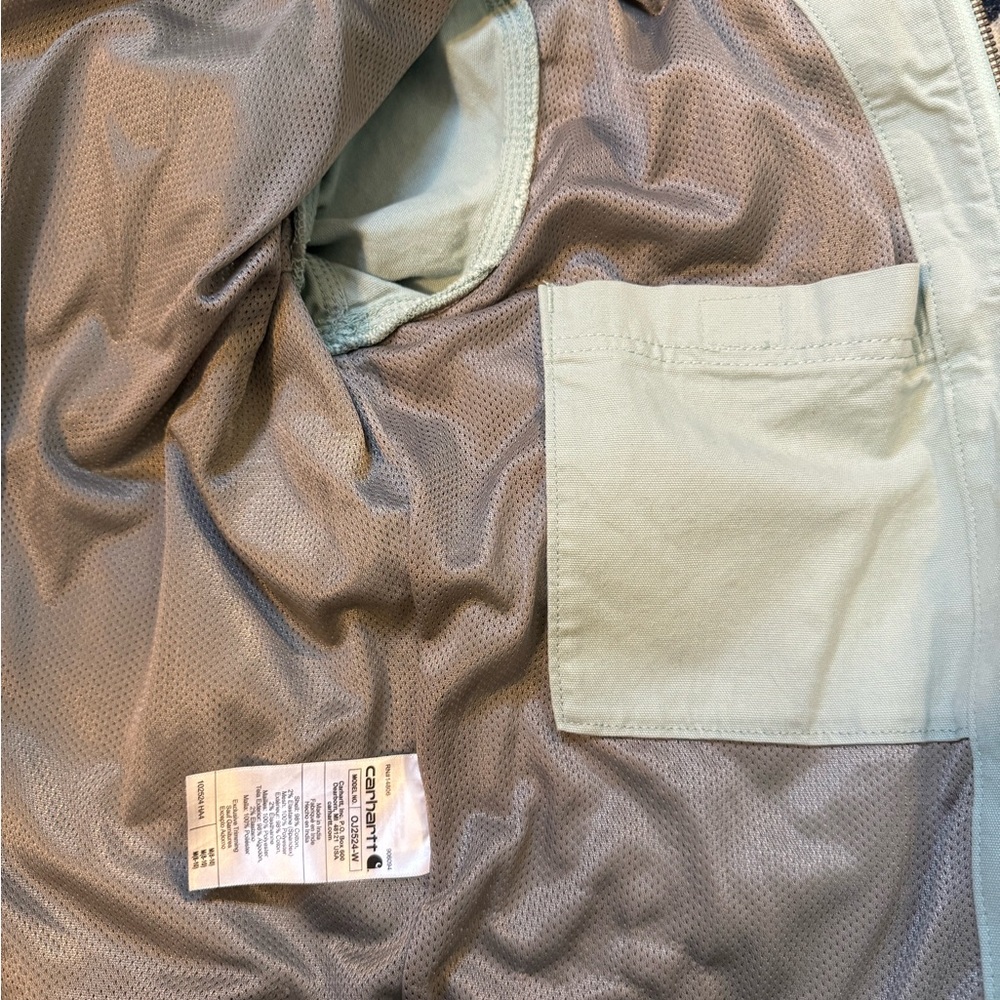 Carhartt Women's Bomber Jacket Light Blue Sz M - Picture 5 of 11